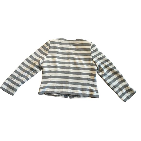 Liz Claiborne Collection Striped Zipper Blazer - Size 16*** - Picture 2 of 6